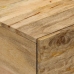 Mesa de centro de madera maciza de mango 80x50x40 cm