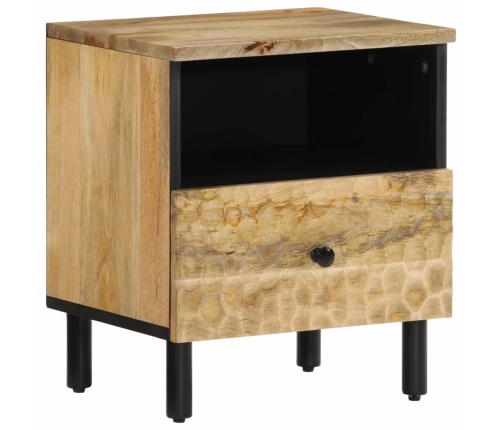 Mesita de noche de madera maciza de mango 40x33x46 cm