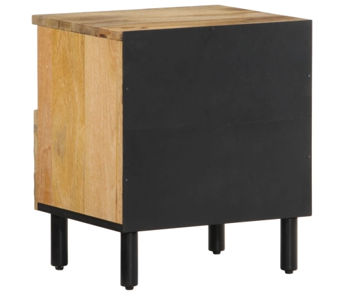 Mesita de noche de madera maciza de mango 40x33x46 cm