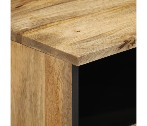 Mesita de noche de madera maciza de mango 40x33x46 cm