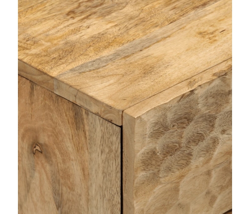 Mesita de noche madera maciza de mango 50x33x60 cm