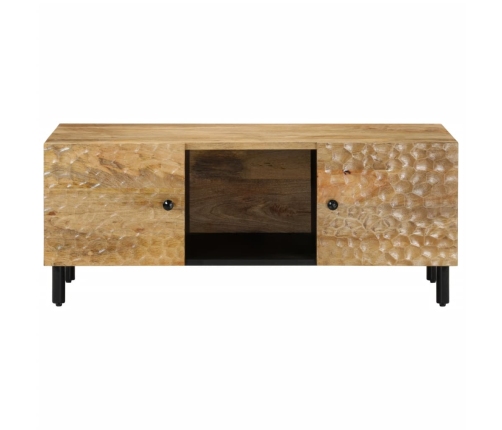 Mesa de centro de madera maciza mango 100x54x40 cm