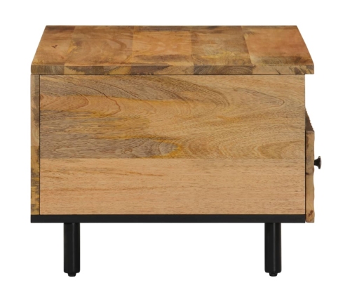 Mesa de centro de madera maciza mango 80x54x40 cm