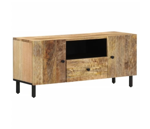 Mueble de TV madera maciza de mango 105x33x46 cm