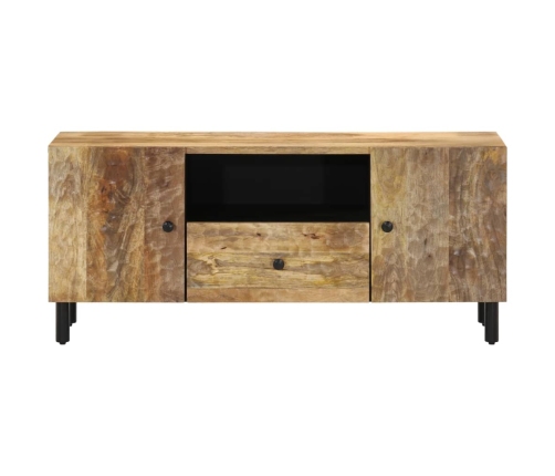 Mueble de TV madera maciza de mango 105x33x46 cm