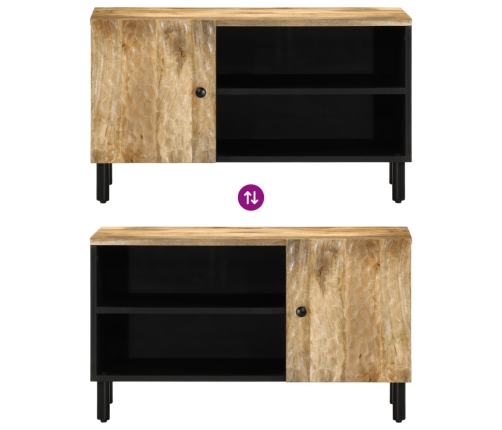 Mueble de TV madera maciza de mango 80x31x46 cm