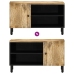 Mueble de TV madera maciza de mango 80x31x46 cm