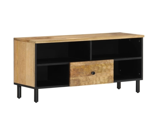 Mueble de TV madera maciza de mango 100x33x46 cm