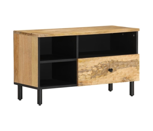 Mueble de TV madera maciza de mango 80x33x46 cm