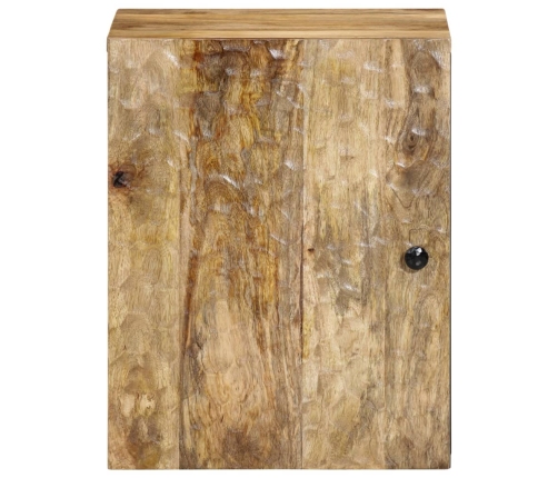 Armario de baño de pared madera maciza de mango 38x33x48 cm