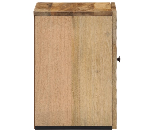 Armario de baño de pared madera maciza de mango 38x33x48 cm