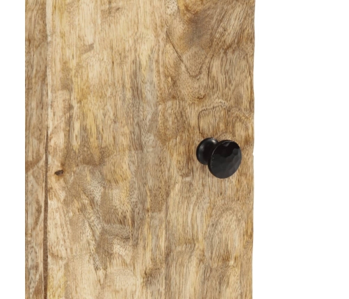 Armario de baño de pared madera maciza de mango 38x33x48 cm