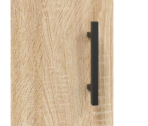 Aparador de madera de ingeniería roble Sonoma 90x34x80 cm