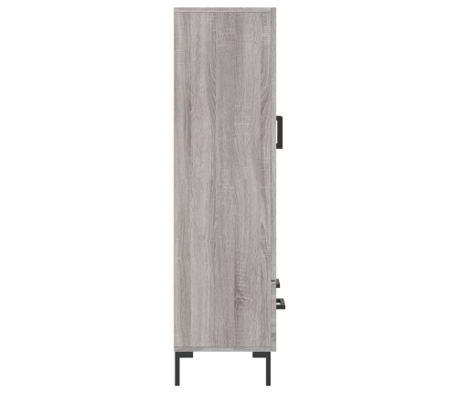 Aparador alto madera de ingeniería gris Sonoma 69,5x31x115 cm