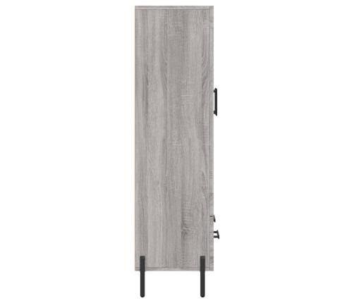 Aparador alto madera de ingeniería gris Sonoma 69,5x31x115 cm