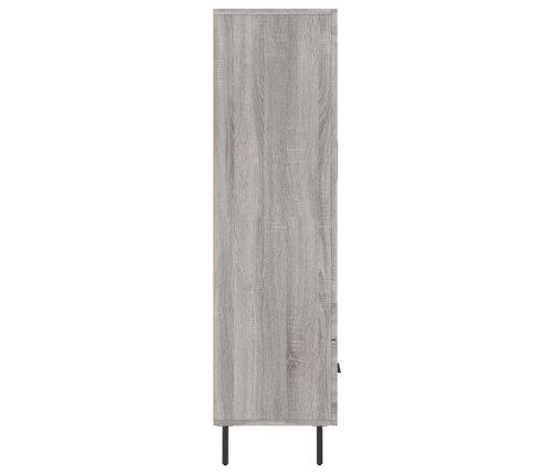 Aparador alto madera de ingeniería gris Sonoma 69,5x31x115 cm