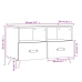 Mueble para TV madera contrachapada blanco 80x36x50 cm