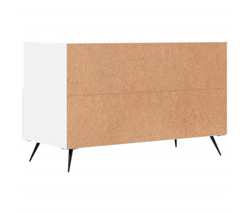 Mueble para TV madera contrachapada blanco 80x36x50 cm