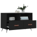 Mueble para TV madera contrachapada negro 80x36x50 cm