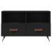 Mueble para TV madera contrachapada negro 80x36x50 cm