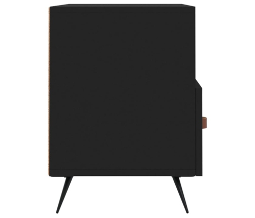 Mueble para TV madera contrachapada negro 80x36x50 cm