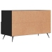 Mueble para TV madera contrachapada negro 80x36x50 cm