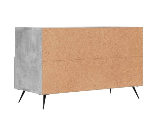 Mueble para TV madera contrachapada gris hormigón 80x36x50 cm