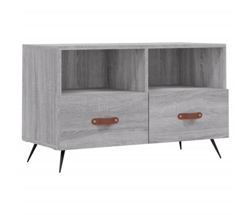 vidaXL Mueble de TV madera de ingeniería gris Sonoma 80x36x50 cm