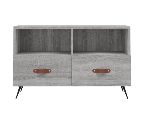 vidaXL Mueble de TV madera de ingeniería gris Sonoma 80x36x50 cm