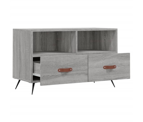 vidaXL Mueble de TV madera de ingeniería gris Sonoma 80x36x50 cm