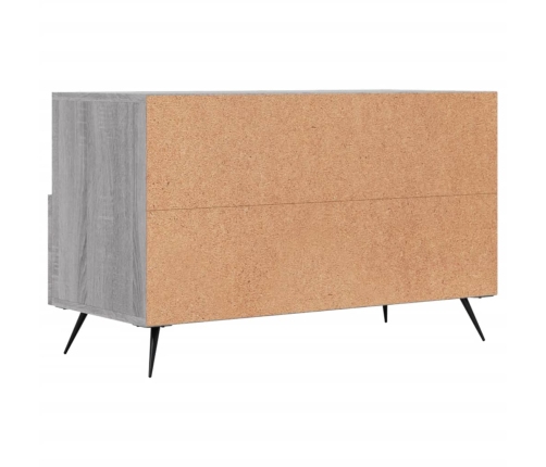 vidaXL Mueble de TV madera de ingeniería gris Sonoma 80x36x50 cm