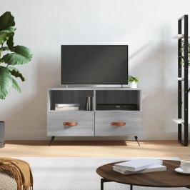 Mueble de TV madera de ingeniería gris Sonoma 80x36x50 cm