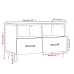 Mueble para TV madera contrachapada blanco 80x36x50 cm