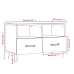 Mueble de TV madera contrachapada blanco brillo 80x36x50 cm