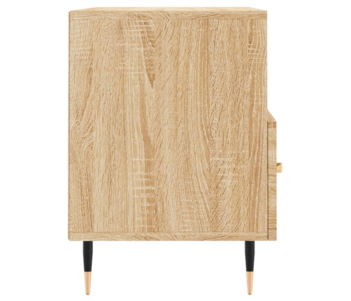 Mueble para TV madera contrachapada roble ahumado 80x36x50 cm