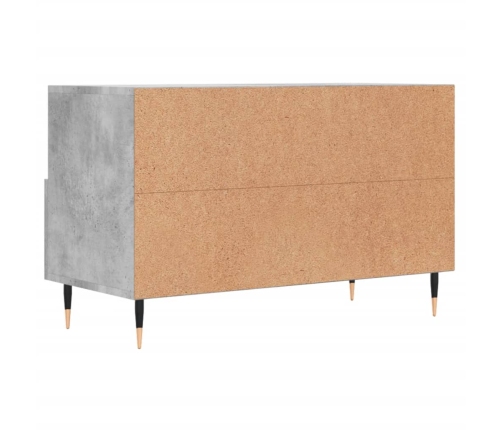 Mueble para TV madera contrachapada gris hormigón 80x36x50 cm