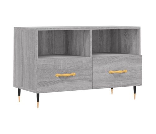 Mueble de TV madera de ingeniería gris Sonoma 80x36x50 cm