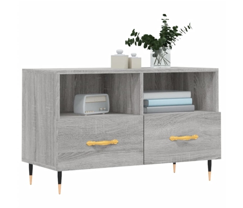 Mueble de TV madera de ingeniería gris Sonoma 80x36x50 cm