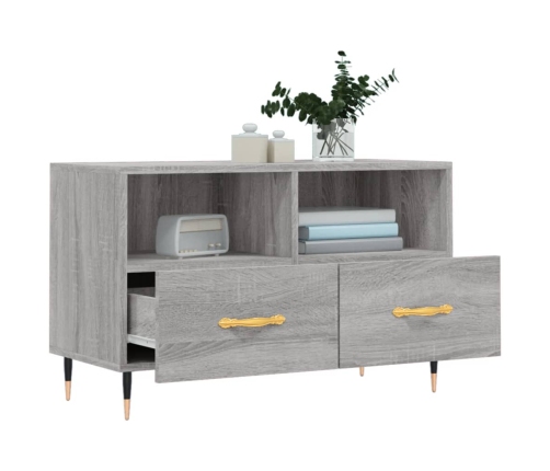 Mueble de TV madera de ingeniería gris Sonoma 80x36x50 cm