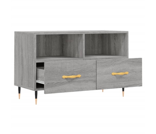 Mueble de TV madera de ingeniería gris Sonoma 80x36x50 cm