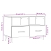 Mueble para TV madera contrachapada blanco 80x36x50 cm