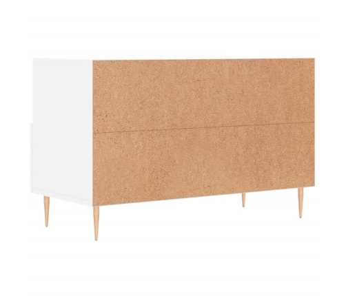 Mueble para TV madera contrachapada blanco 80x36x50 cm