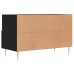 Mueble para TV madera contrachapada negro 80x36x50 cm