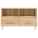 Mueble para TV madera contrachapada roble ahumado 80x36x50 cm