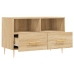 Mueble para TV madera contrachapada roble ahumado 80x36x50 cm