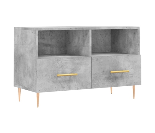 Mueble para TV madera contrachapada gris hormigón 80x36x50 cm