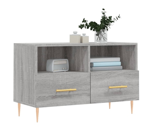 Mueble de TV madera de ingeniería gris Sonoma 80x36x50 cm