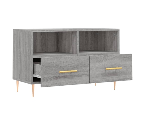 Mueble de TV madera de ingeniería gris Sonoma 80x36x50 cm