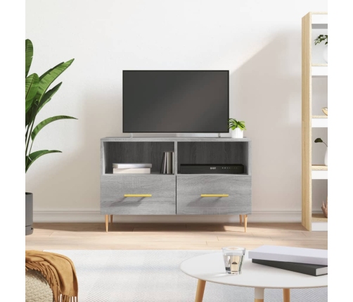 Mueble de TV madera de ingeniería gris Sonoma 80x36x50 cm