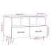 Mueble para TV madera contrachapada blanco 80x36x50 cm